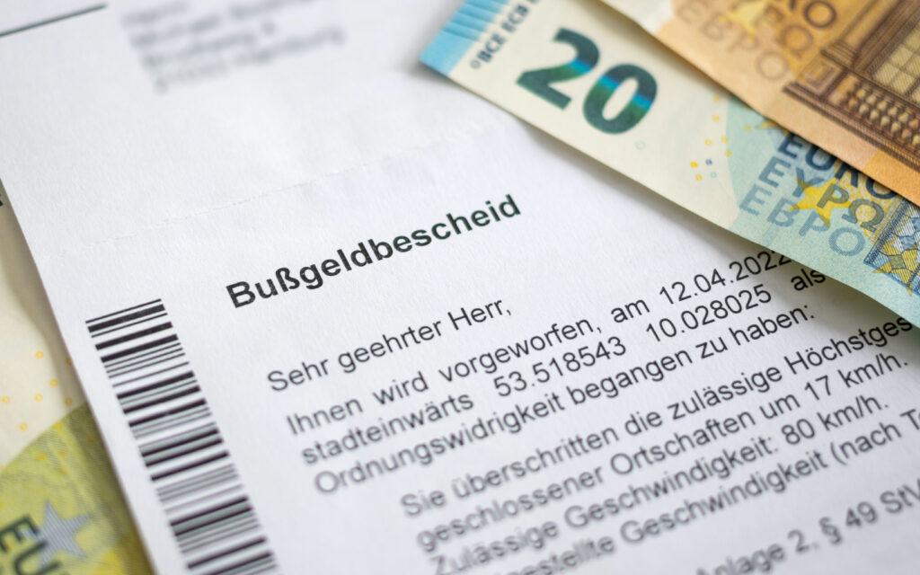 Bußgeldbescheid Einspruch einlegen – Beratung